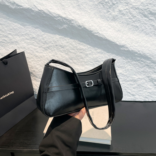 Ladie's Minimalist Handbag, Cute 2025 Spring Fashion Ins Casual Single Strap Bag for Women