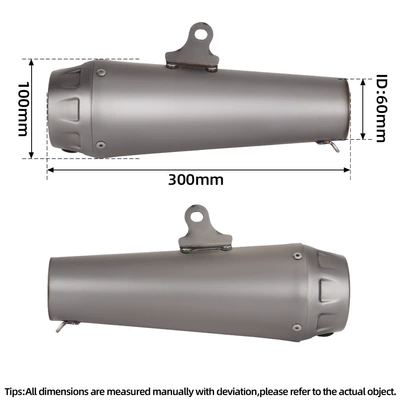 muffler back pressure tail section Motorcycle exhaust pipe