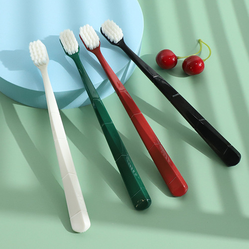 Yakang Yurou adult wide-head toothbrush independently installed home fine soft-bristled couple toothbrush can be wholesaled