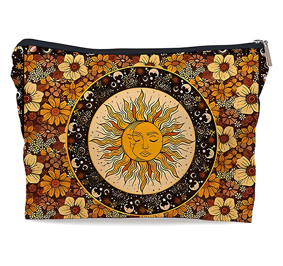Nueva bolsa de maquillaje lino venta caliente tarot bolsa de maquillaje bohemia bolsa de mano bolsa de lavado bolsa de tela pequeña bolsa de almacenamiento