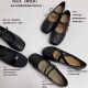 MIDING Miding Giant recommend Retro Commuting Elegant Double Buckle Strap Small Fragrant Shoes Flat Women's Spring and Autumn Shoes