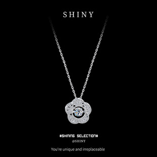 Lucky Four-leaf Clover Necklace Women's Light Luxury Niche Design with Mosang Clavicle Chain S925 Sterling Silver Necklace for Girlfriend
