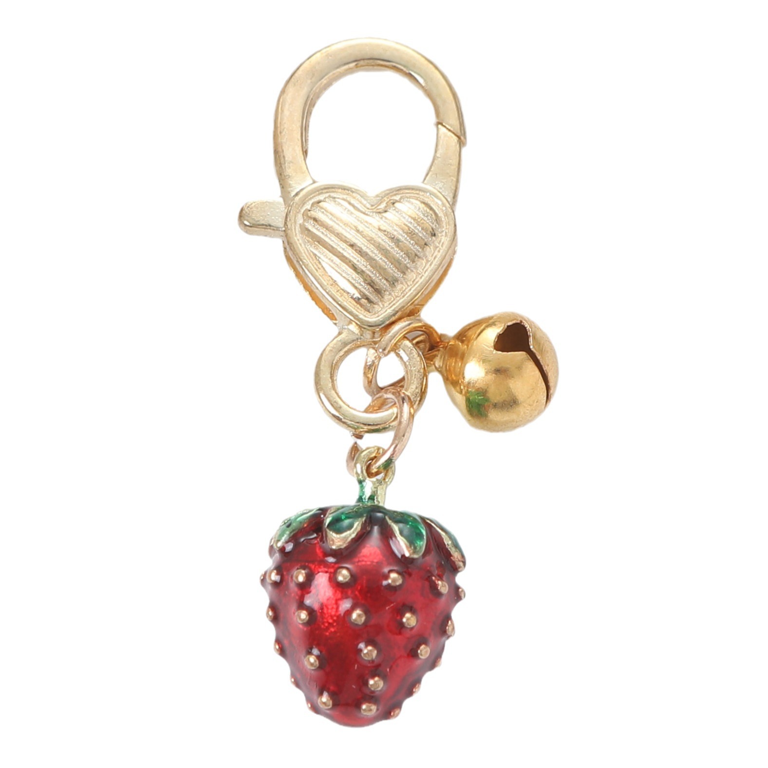 25g Weight Bag Pendant, Keychain Classification Cartoon Style Fruit Metal Unisex Bag Pendant Keychain