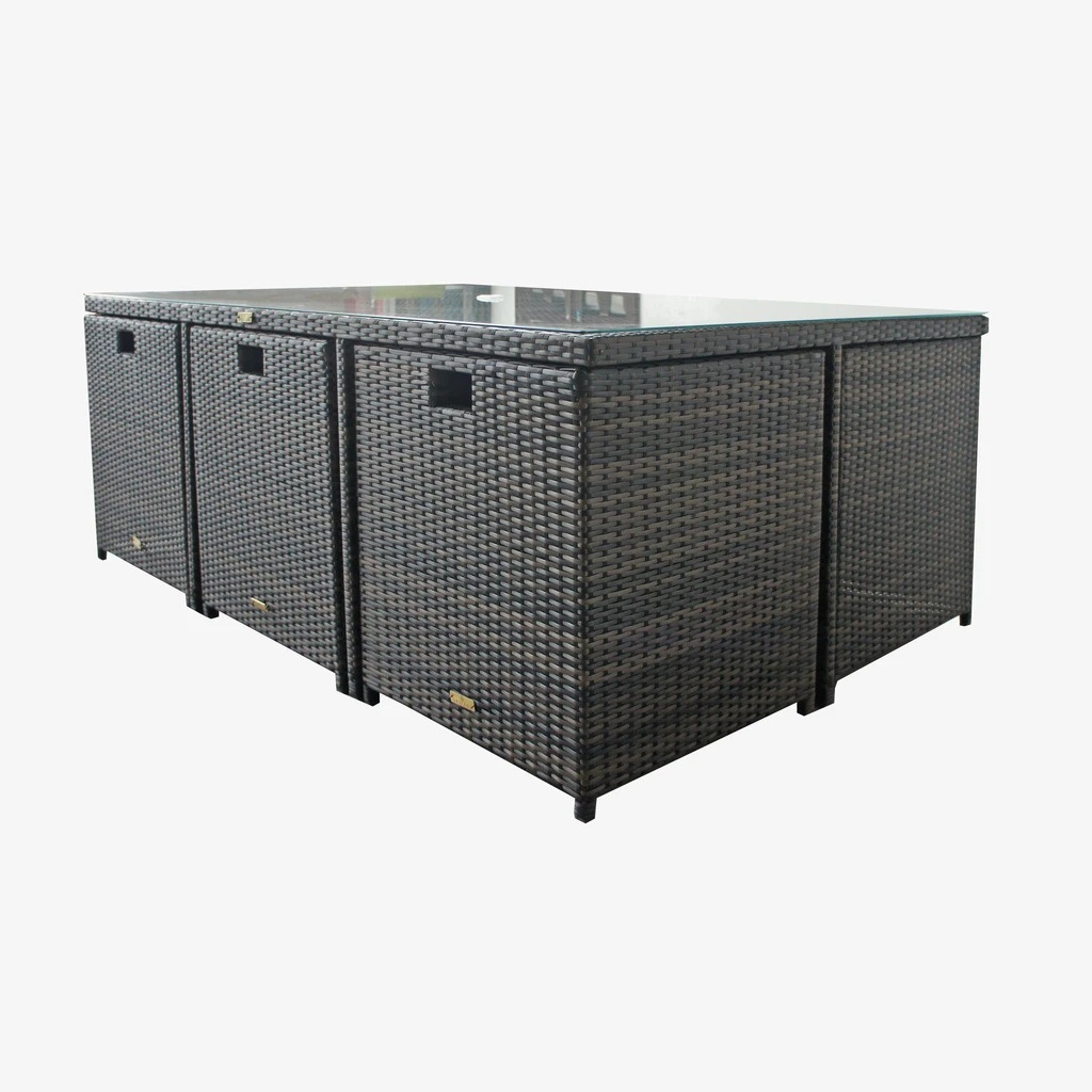 Mesa y silla al aire libre de caña silla mayorista balcón ocio de cinco piezas patio muebles al aire libre de caña combinación de mesa y silla