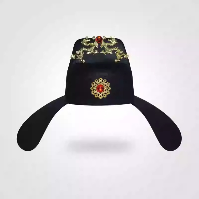 明朝官帽乌纱帽飞鱼帽锦衣卫帽古风汉服帽|undefined