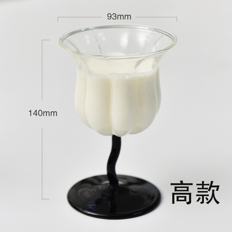Linglan Copa vintage copa de vino tinto cóctel taza postre francés Internet celebridad bebida fábrica al por mayor