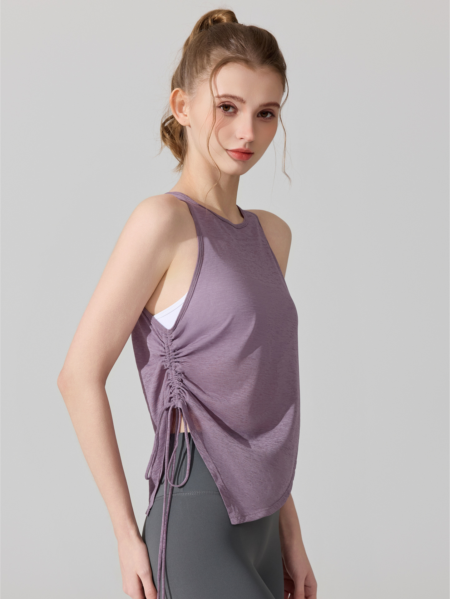 Chaleco deportivo de bambú de verano pilates yoga blusa absorción de humedad transpirable ropa de ejercicio de secado rápido mangas cortas mujeres