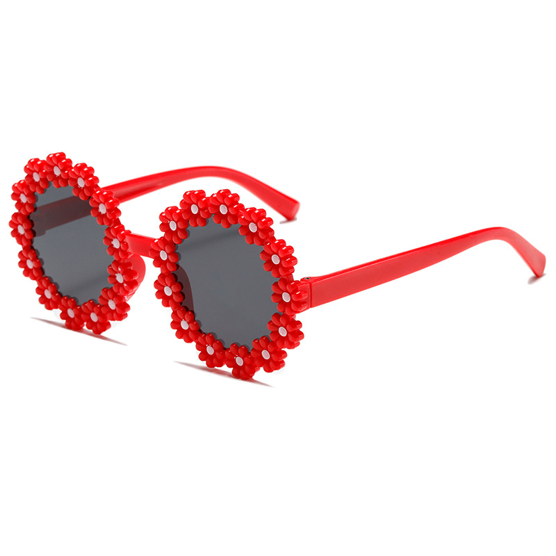Red frame black gray film