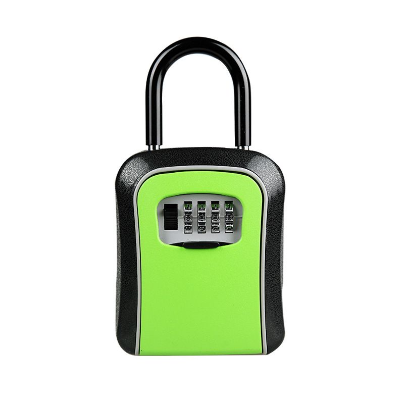 Caja de bloqueo de contraseña sitio de decoración caja de almacenamiento de claves caja de contraseña de instalación sin gancho caja de almacenamiento de contraseña portátil