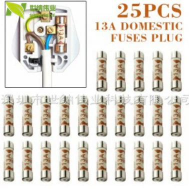 BS1362 1A 2A 3A 5A 7A 10A предохранитель керамический предохранитель 6x25mm