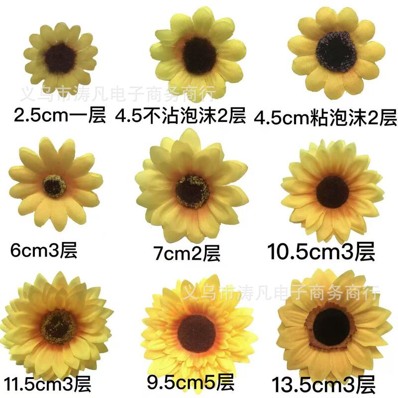 Factory eternal sunflower diy sunflower wedding decoration photography fake flower arrangement sunflower artificial flower head Factory eternal sunflower diy sunflower wedding decoration photography fake flower arrangement sunflower artificial flower head