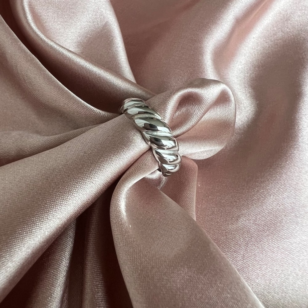 Fashion Round Sterling Silver Plating Inlay Gem Rings 1 Piece