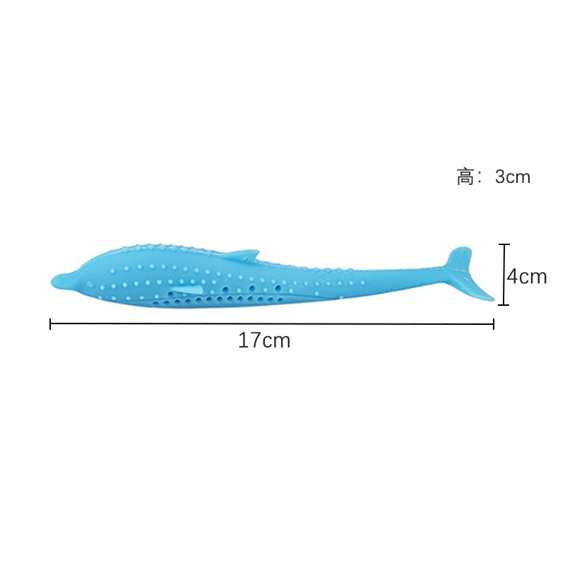 Venta caliente transfronteriza gato diente limpieza juguete menta silicona delfín juguete gato cepillo gato juguete gato teethbrush