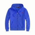 Zip-Up Blue Red Logo