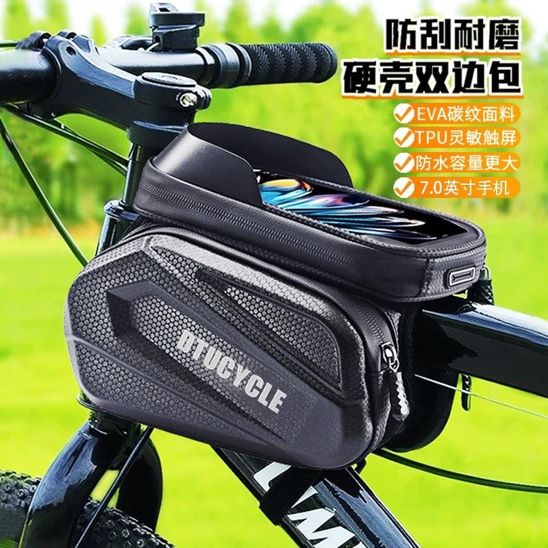 Сумка на переднюю балку велосипеда, сумка на переднюю верхнюю трубку горного велосипеда, водонепроницаемая сумка для мобильного телефона на велосипеде, аксессуары для велосипедного оборудования