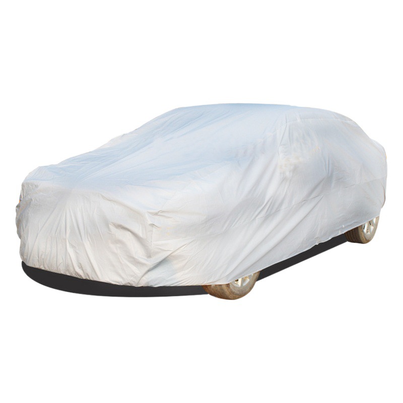 Fábrica al por mayor cubierta del coche PEVA cubierta del coche protector solar impermeable universal cubierta del coche seguro de coche regalo