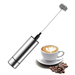 Stainless steel electric whisk, semi-automatic handheld milk frother, rotating milk frother, coffee stirrer and milk frother