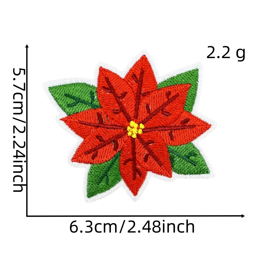 2g Weight Clothing Sticker Patches Classification 1 Piece, 1 Set Quantity Nonwoven, Polyester Material Christmas Festival Christmas Tree, Letter, Snowman Pattern Cute Style 1 Piece 1 Set Cute Christmas Tree Letter Snowman Nonwoven Polyester Clothing Sticker Patches 5