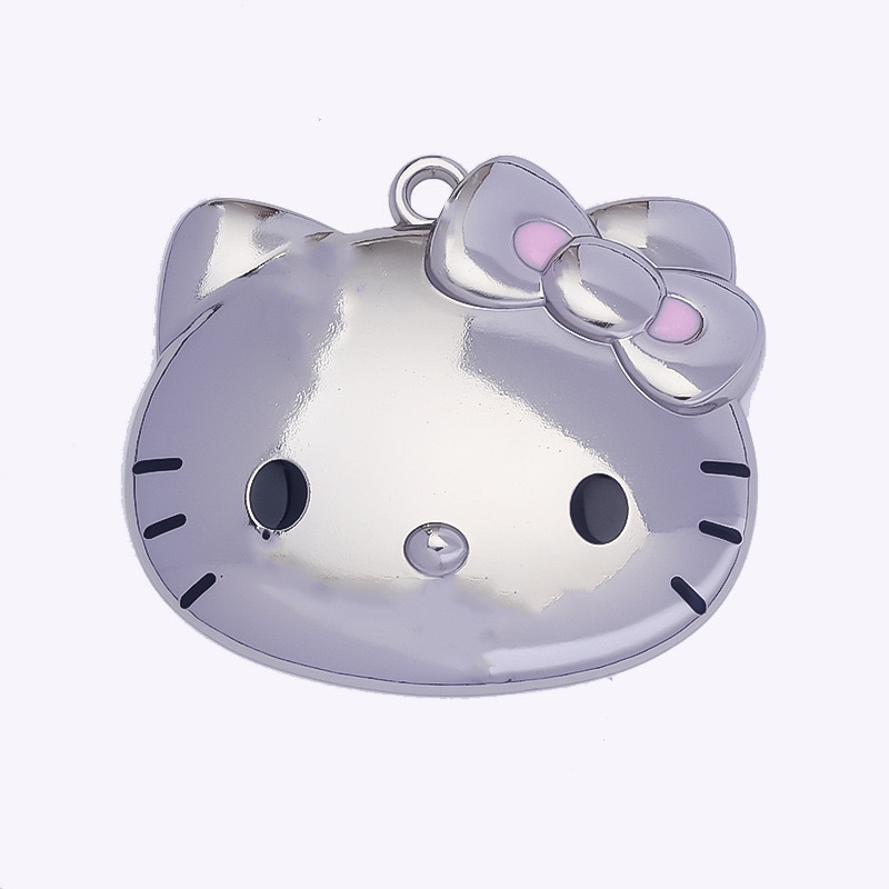 ハイエンド猫頭光沢のある合金ペンダントアクセサリー DIY 携帯電話チェーンキーホルダーバッグペンダントジュエリー材料アクセサリー|undefined