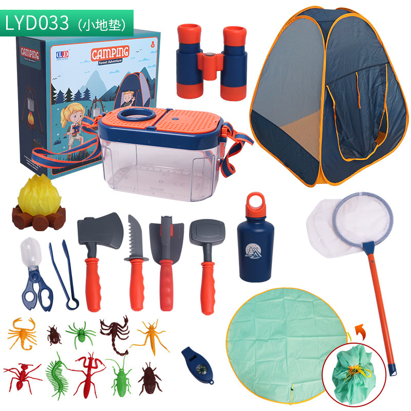 Juego de vajilla educativa para niños, para camping, picnic, con walkie-talkies, utensilios de cocina, para jugar al aire libre.