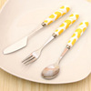 Scandinavian coffee spoon, cream fruit fork, tableware stainless steel, internet celebrity