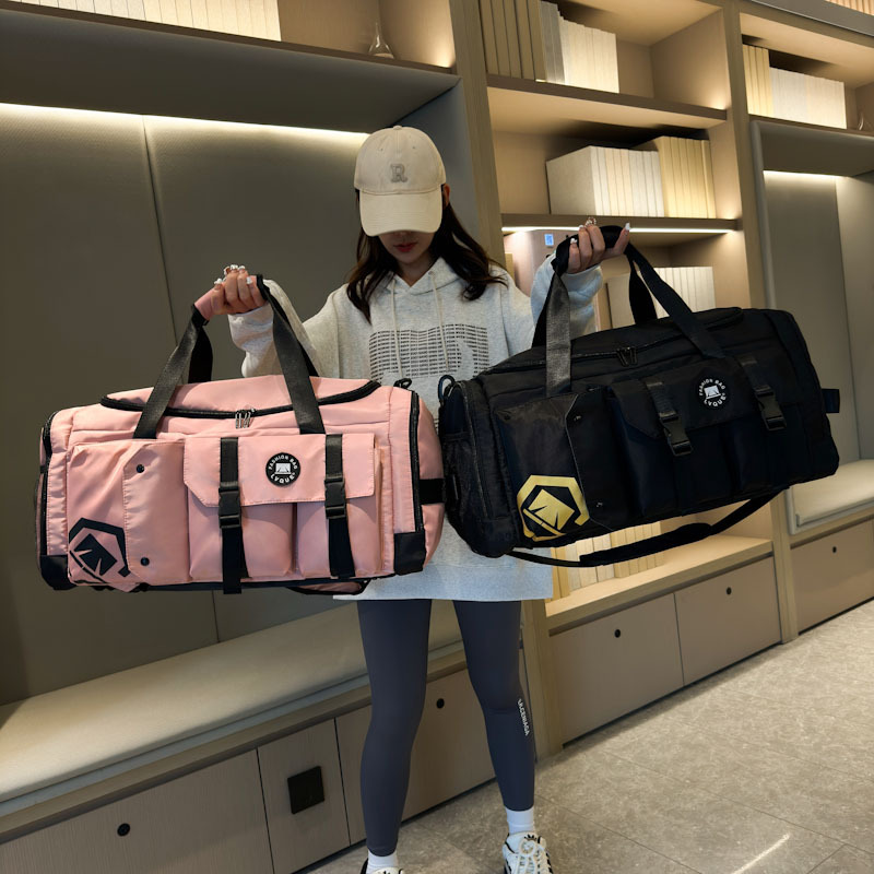 Kurzstrecken-Reiserucksack, große Kapazität, leichte, tragbare Aufbewahrungsgepäcktasche, sportliche Trocken- und Nasstrennung_voghion.com