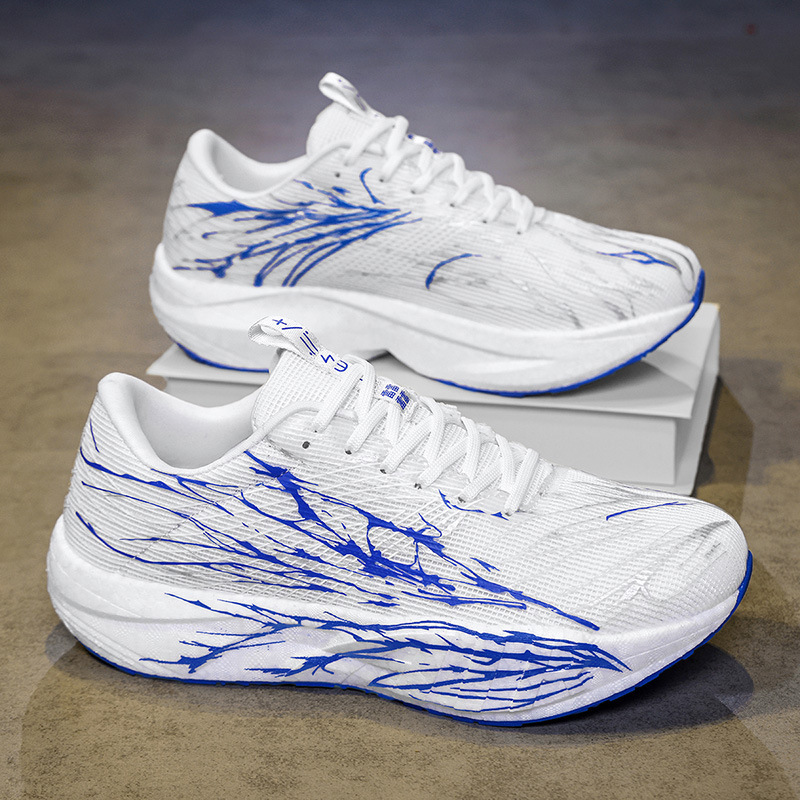 Heartbeat seis generaciones de zapatos de corrida de carbono para niños grandes zapatos de corrida ultraligeros de amortiguación de los estudiantes zapatos de carreras de conejo rojo 9PRO