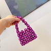 Fresh beaded bracelet handmade from pearl, small handheld lipstick, shoulder bag, 2022 collection, Korean style, South Korea, internet celebrity