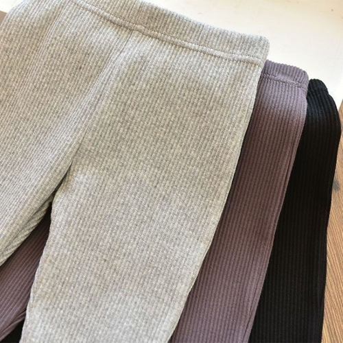 Girls 'summer bell-bottom pants 2025 new style fashionable elastic pants for children and baby slim ice silk pants
