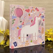 影集相册成长记念册diy宝宝本手工自粘贴式儿童照片书薄