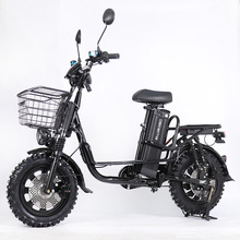 e-bike雪地沙滩越野肥胎电动自行车外卖快递物流送餐助力锂电动车