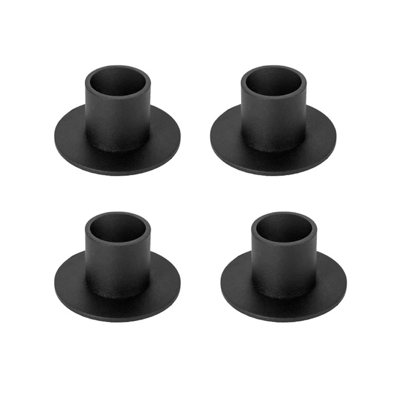 Candelabro de mesa de comedor de hierro europeo, candelabro de boda, comercio electrónico transfronterizo, candelabro pequeño redondo, adornos, pedestal de vela de poste negro