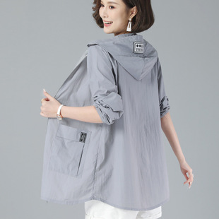 Sun Protection Clothing for Women 2025 Summer New Style Mid-Length Anti-Uv Breathable Versatile Loose Sun Protection Clothing Thin Jacket