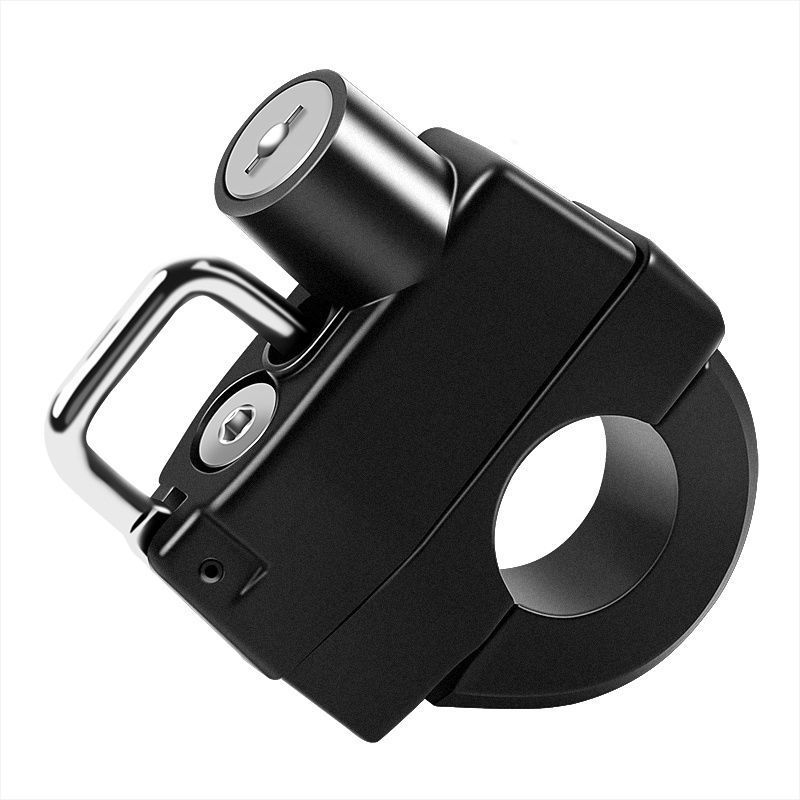 Scooter eléctrico mejorado antirrobo casco de bloqueo espesado manillar de la motocicleta casco fijo cerradura de la bicicleta portátil