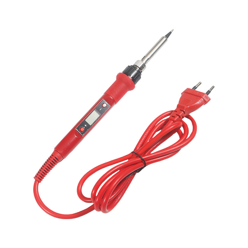 欧规220V数显电烙铁80W可调温恒温电烙铁110V美规烙铁套装工具