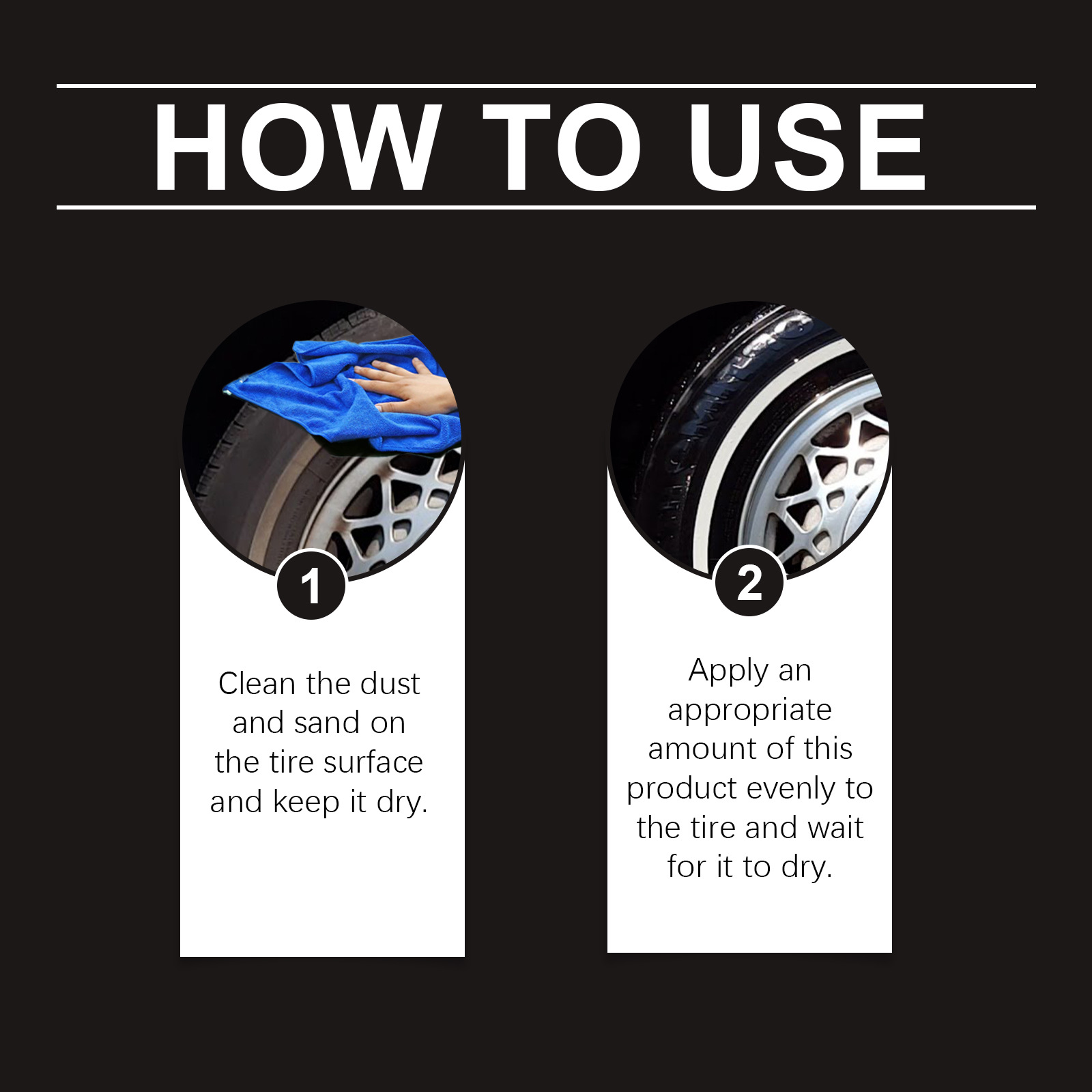 Rayhong Car Tire Refurbishment Wax, Long-Lasting Protection, Anti-Fouling, Anti-Tire Aging, Dust Polishing, Wheel Refurbishment Wax
