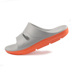 夏季跨境雙色裸空拖鞋批發男女EVA舒適透氣耐磨防滑涼拖