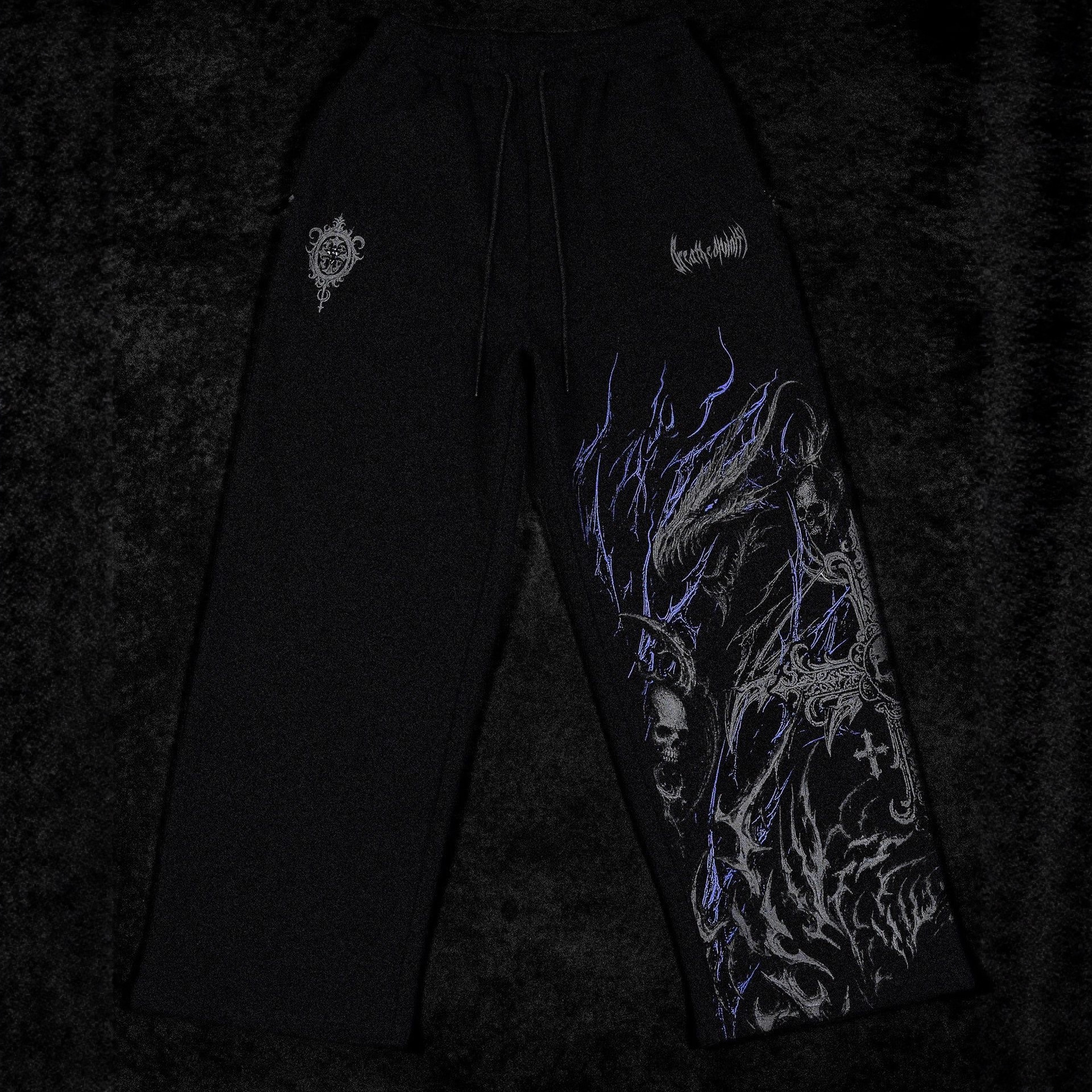 Breathedivinity American-style Trendy Men's Sports Pants, Jogging, Fitness, Printed Casual Straight-leg Trousers 008_viptrois.com