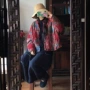 口袋大花复古民族风棉服