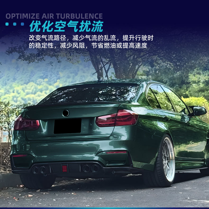 Rear Lip Spoiler for BMW 3 Series M3 M4 F80 F81 F82 F83 2014-2019