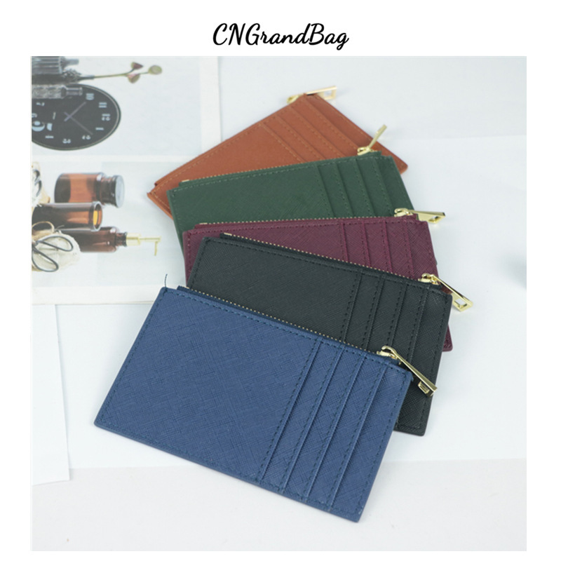 Japanese and Korean New Style Zipper Multi-card Card Bag Ultra-thin Leather Card Case Portable Coin Purse Fashionable Simple Style ID Bag Japanese and Korean New Style Zipper Multi-card Card Bag Ultra-thin Leather Card Case Portable Coin Purse Fashionable Simple Style ID Bag