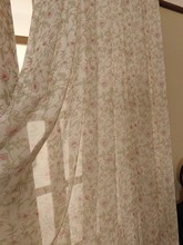原创版权 美式法式乡村田园棉麻印花小碎花半遮光卧室窗帘窗纱