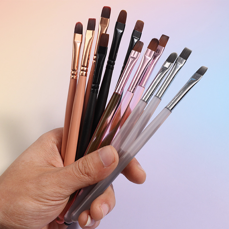 New Japanese Style Widened Wear Manicure Pen Light Therapy Pen Large Flat Head Large Round Head Large Square Brushless Nail Brush