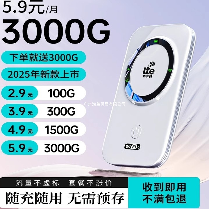 随身wifi2025新款上网路由器5三网通车载家用户外高速通用4g热点