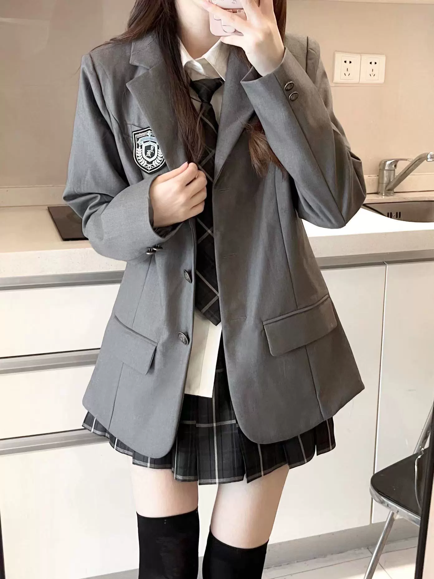 Д demi-сезона классический костюм jacket набор, увеличенная толщина, единый стиль, варианты с несколькими изделиями