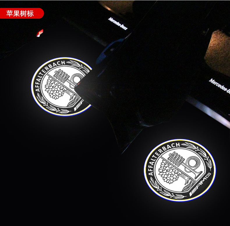 Suitable for Mercedes-Benz E-Class E300L Door Welcome Light S-Class C-Class C260L Gle Cls Glc Projection Atmosphere Light