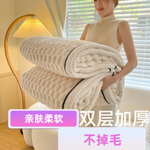 金龟绒A类毛毯加厚珊瑚牛奶绒贝贝绒保暖多功能双面盖毯亲肤