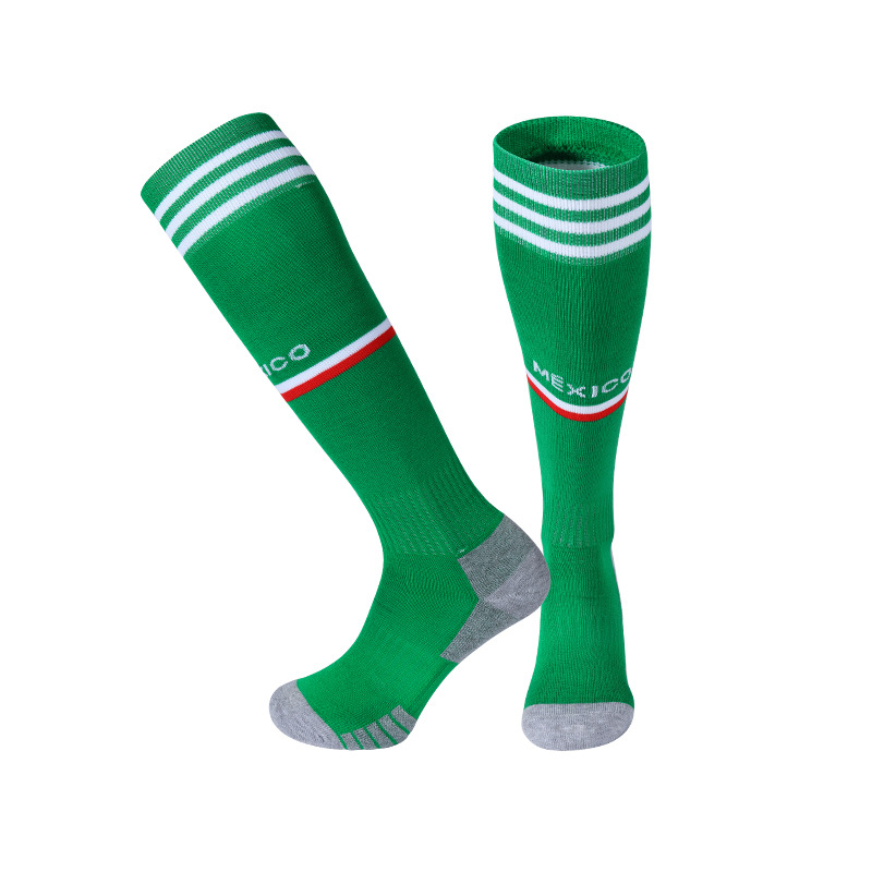 Calcetines de Fútbol 2223, Calcetines Deportivos de la Copa Mundial, Barcelona/Real Madrid/Dortmund/Mancity, Parte Inferior de Toalla, Antideslizantes