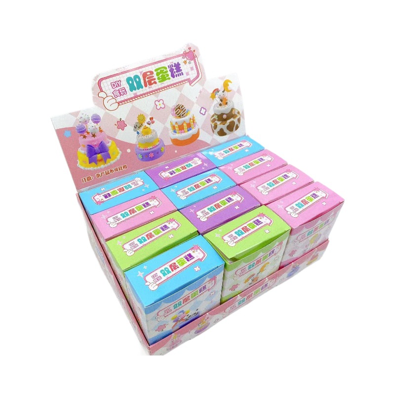 Juego de pasteles caseros, simulación de bricolaje hecha a mano, juego de comida, juguetes de arcilla para niños, caja ciega de plastilina, regalo de cumpleaños
