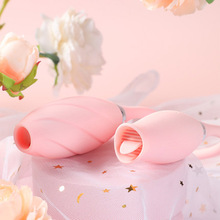 2021電商新款玫瑰花吮吸舌舔充電女性自慰器玩具震動棒按摩器夫妻
